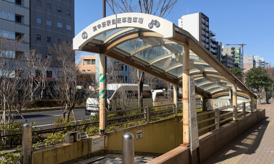 画像：東中野駅自転車駐車場
